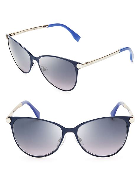 fendi cat eye sunglasses blue|58mm cat eye sunglasses fendi.